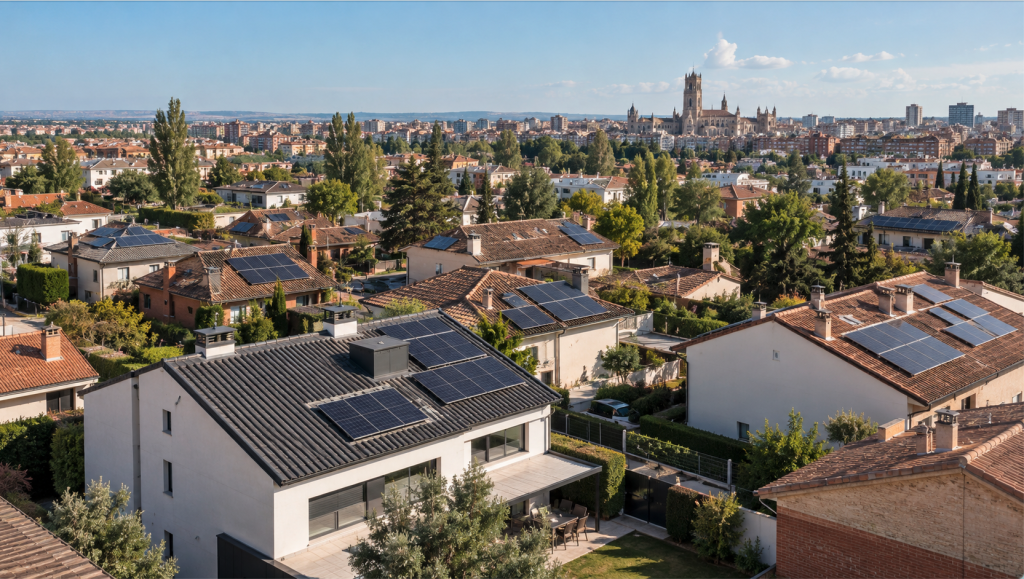 Fotovoltaica en tejados de viviendas para autoconsumo y generación de energía solar